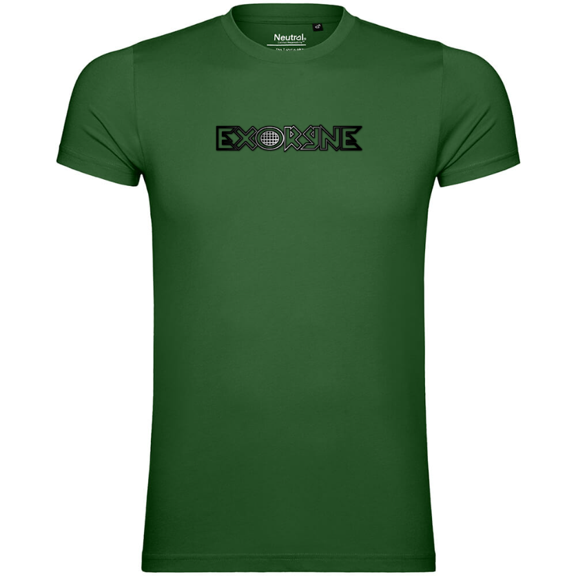 Exoryne - Schriftzug Mitte - Bio T-Shirt - Männer (Fairtrade)
