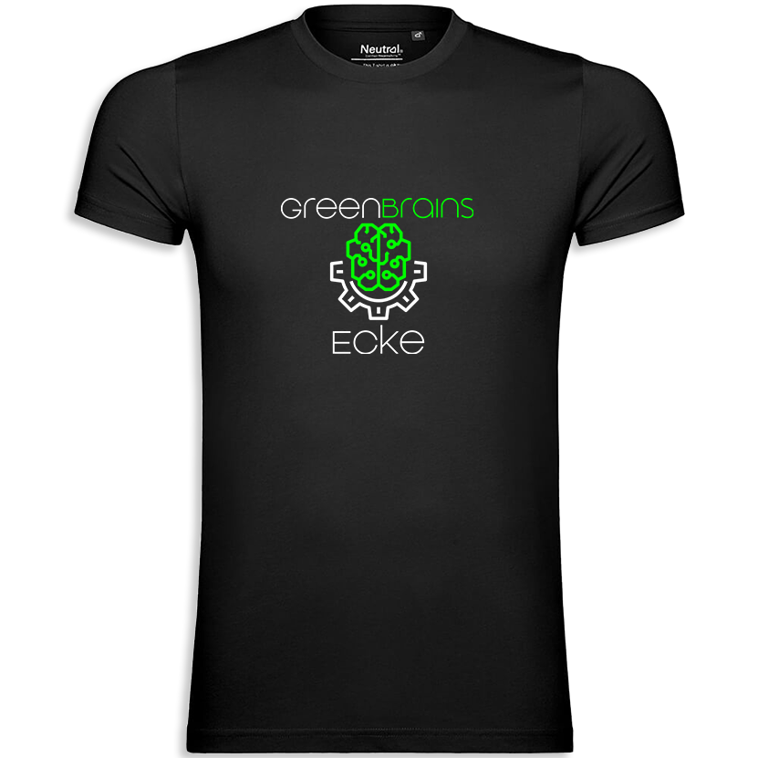 GreenBrainsEcke - Logo - Bio T-Shirt - Männer (Fairtrade)