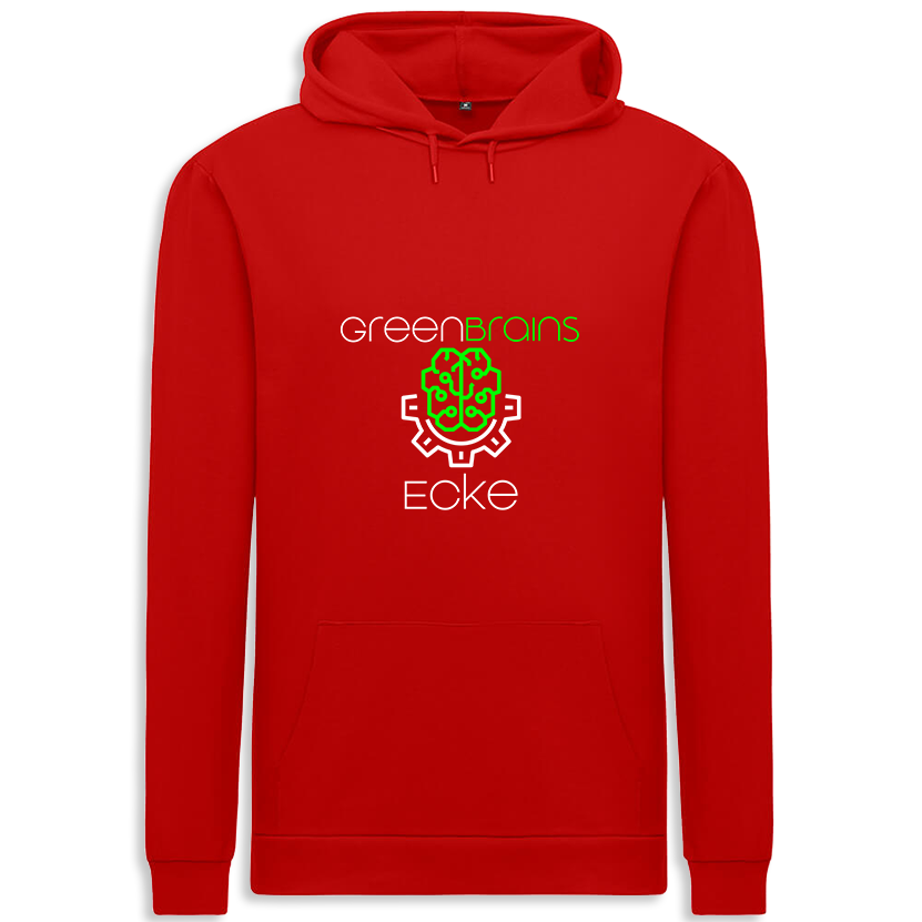 GreenBrainsEcke - Logo - Kapuzen-Sweatshirt - Männer