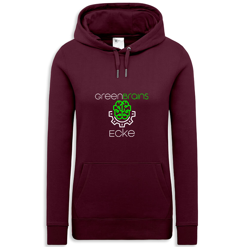 GreenBrainsEcke - Logo - Kapuzen-Sweatshirt - Frauen